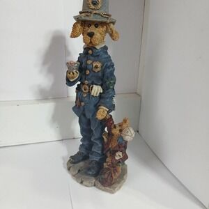 Boyds Bears Resin SGT REX & MATT THE RUNAWAY Resin Dog Cop Folkstone 1997
